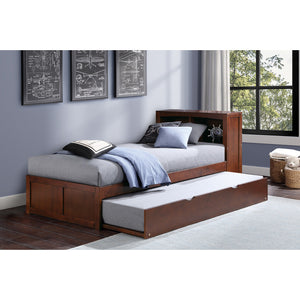 B2013BCDC-1R* Twin Bookcase Bed with Twin Trundle