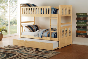 B2043-1*R Twin/Twin Bunk Bed with Twin Trundle