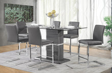 6826-36DT Counter Height Glass Top Dining Table