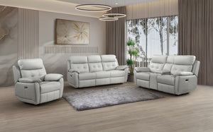 99032PSVE-3 Power Reclining Sofa, Silver