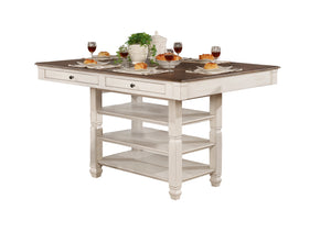 7412W-36 Counter Height Dining Table with Drawers