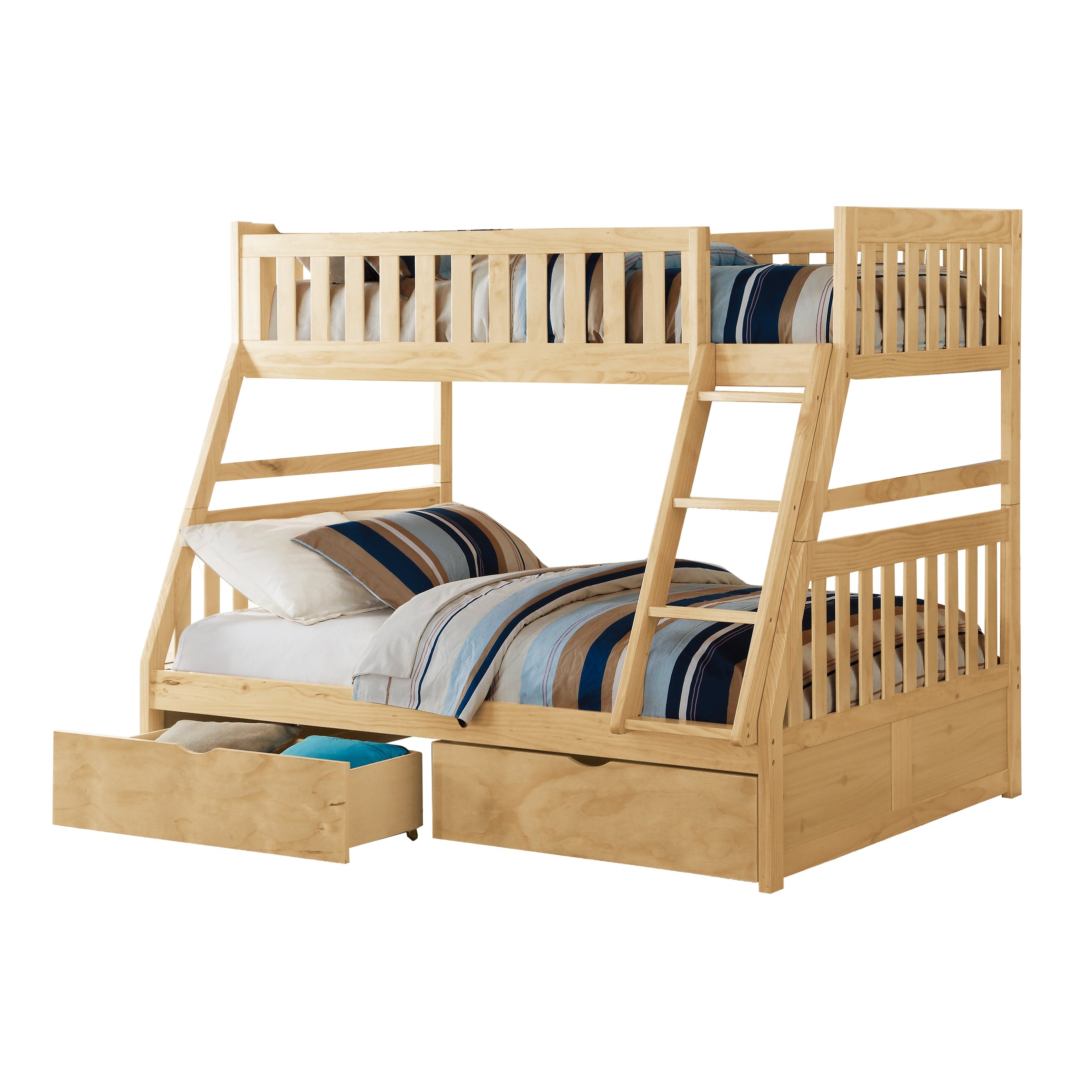 B2043TF-1*T Twin/Full Bunk Bed with Storage Boxes