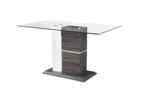 6826-36DT Counter Height Glass Top Dining Table