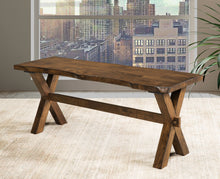 5000-13 Bench Solid Wood Live Edge Oak Finish