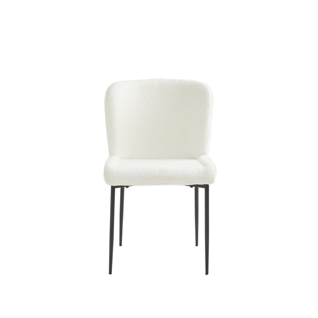 3696S-WT Side Chair, White