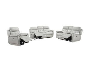 99032PSVE-3 Power Reclining Sofa, Silver