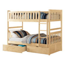 B2043-1*T Twin/Twin Bunk Bed with Storage Boxes