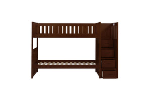 B2013SBDC-1* Twin/Twin Step Bunk Bed