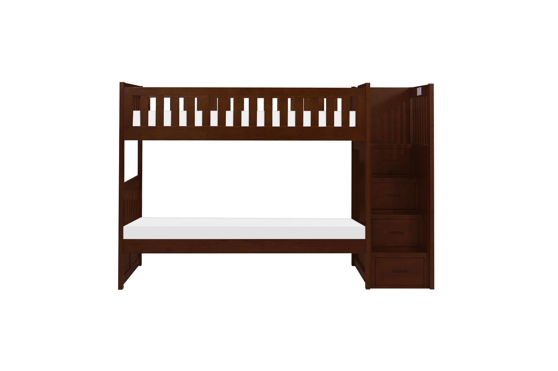 B2013SBDC-1* Twin/Twin Step Bunk Bed