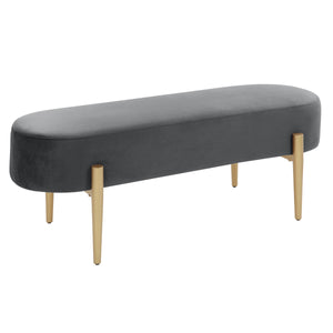 1139GY-14 Accent Bench Grey