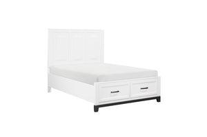 1450WHF-1* Full Platform Bed with Footboard Storage