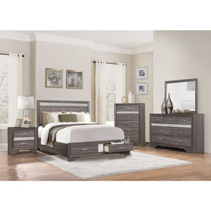 1505-1* Queen Platform Bed with Footboard