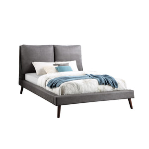 1548GYK King Platform Upholstered Bed with 2 USB Charging Ports