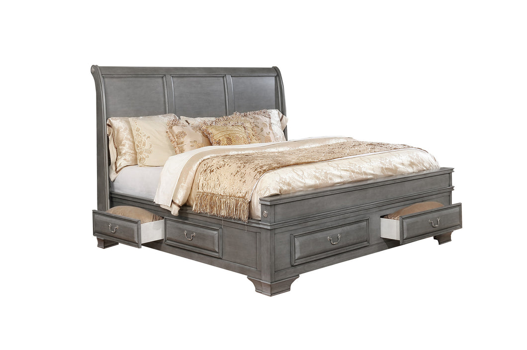 1701GYK King Storage Bed