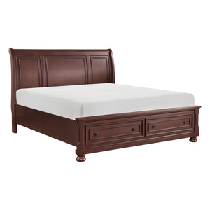 1718NCQ Queen Platform Bed with Footboard Storage