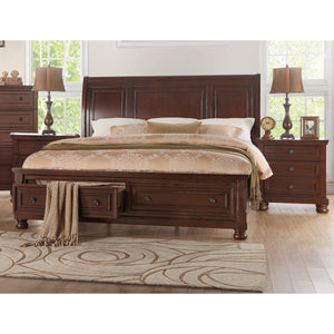 1718NCQ Queen Platform Bed with Footboard Storage