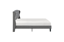 1895-1 Queen Upholstered Bed in a Box, Light Grey