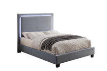 1991GYK King Upholstered Platform Bed with LED Headboard