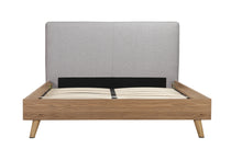 5890GYQ Queen Platform Bed with Upholstered Headboard