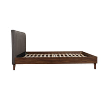 5891GYK King Platform Bed with Upholstered Headboard