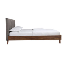 5891GYK King Platform Bed with Upholstered Headboard