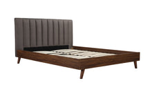 5891GYF Full Platform Bed with Upholstered Headboard