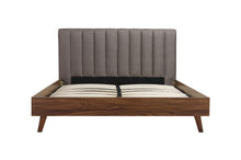 5891GYF Full Platform Bed with Upholstered Headboard