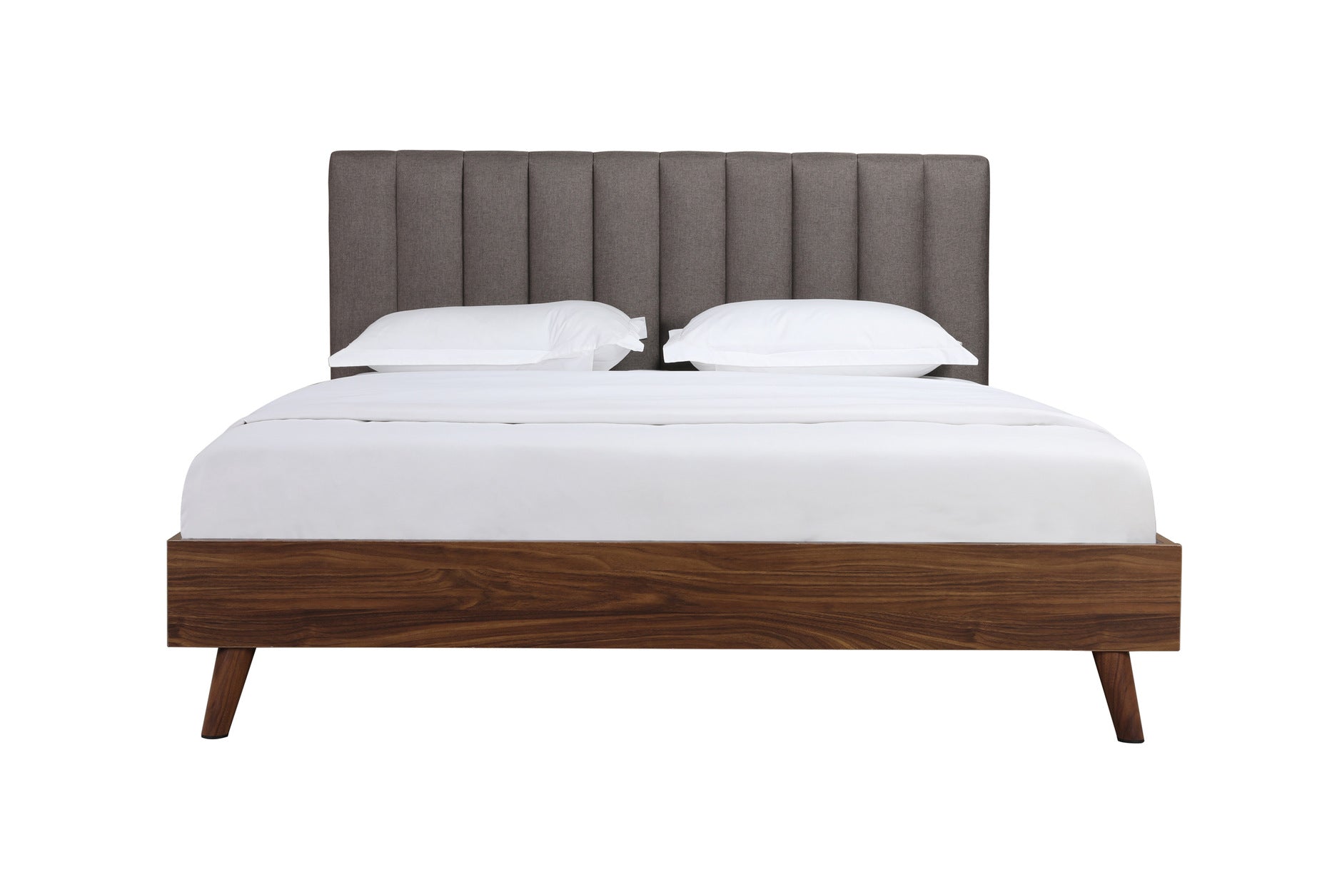 5891GYF Full Platform Bed with Upholstered Headboard