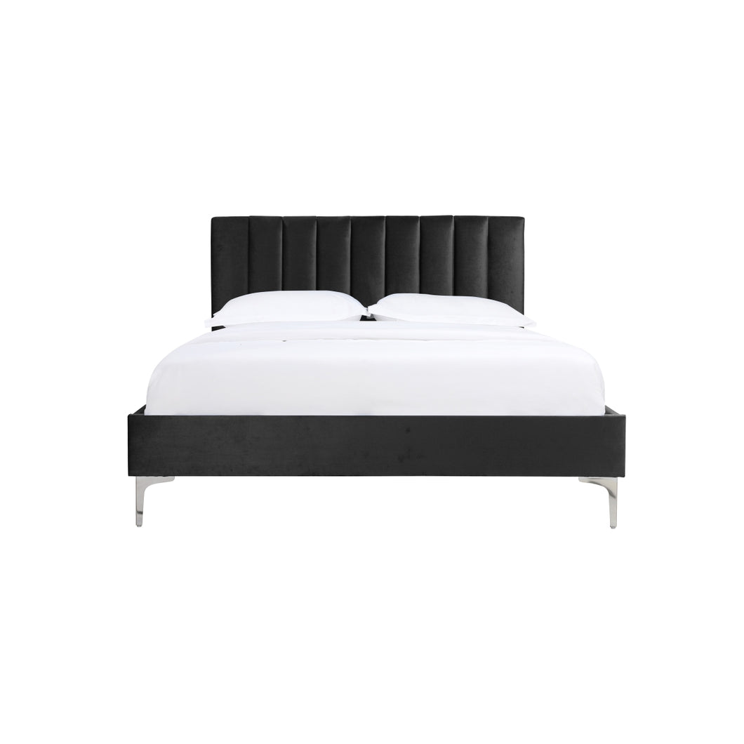 5893BKQ Queen Upholstered Platform Bed