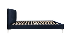 5893NVK King Upholstered Platform Bed