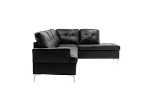 8378BLK* 2-Piece Sectional with Right Chaise