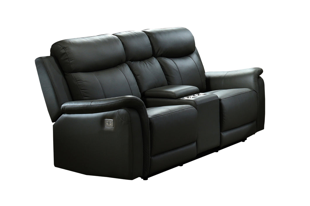 99840PN-BK-2C Power Reclining Loveseat with Console