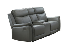99840PN-GY-2C Power Reclining Loveseat with Console