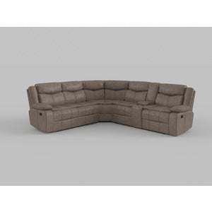 8230BLK*SC 3-Piece Sectional with Right Console
