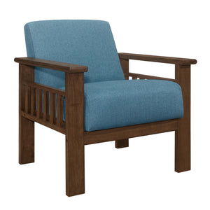 1048BU-1 Accent chair with Storage Arms