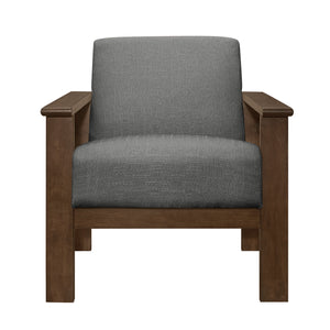 1048GY-1 Accent chair with Storage Arms