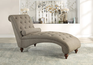 1162BR-5 Chaise with Nailhead and Pillow