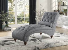 1162GY-5 Chaise with Nailhead and Pillow