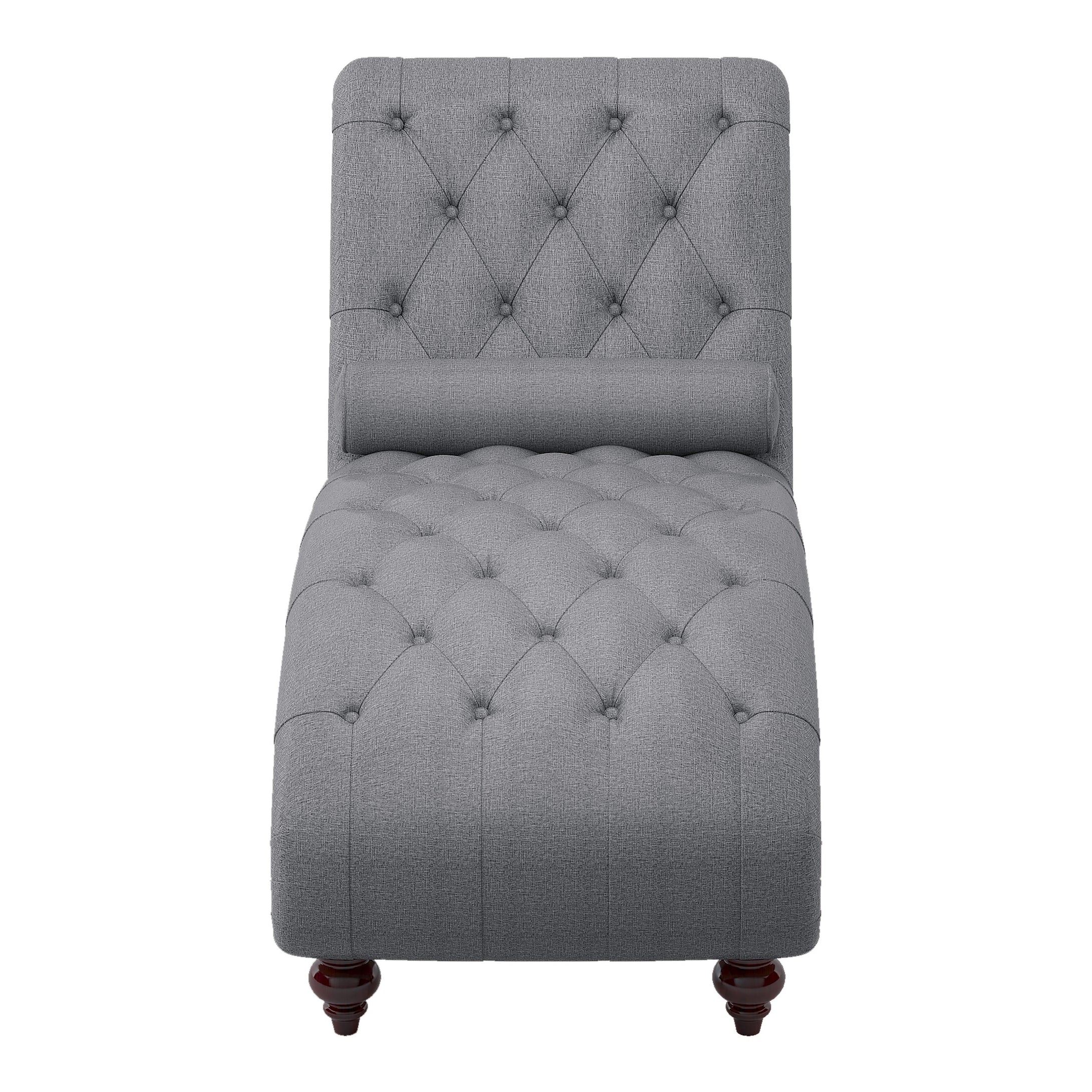 1162GY-5 Chaise with Nailhead and Pillow