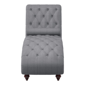 1162NGY-5 Chaise with Nailhead and Pillow
