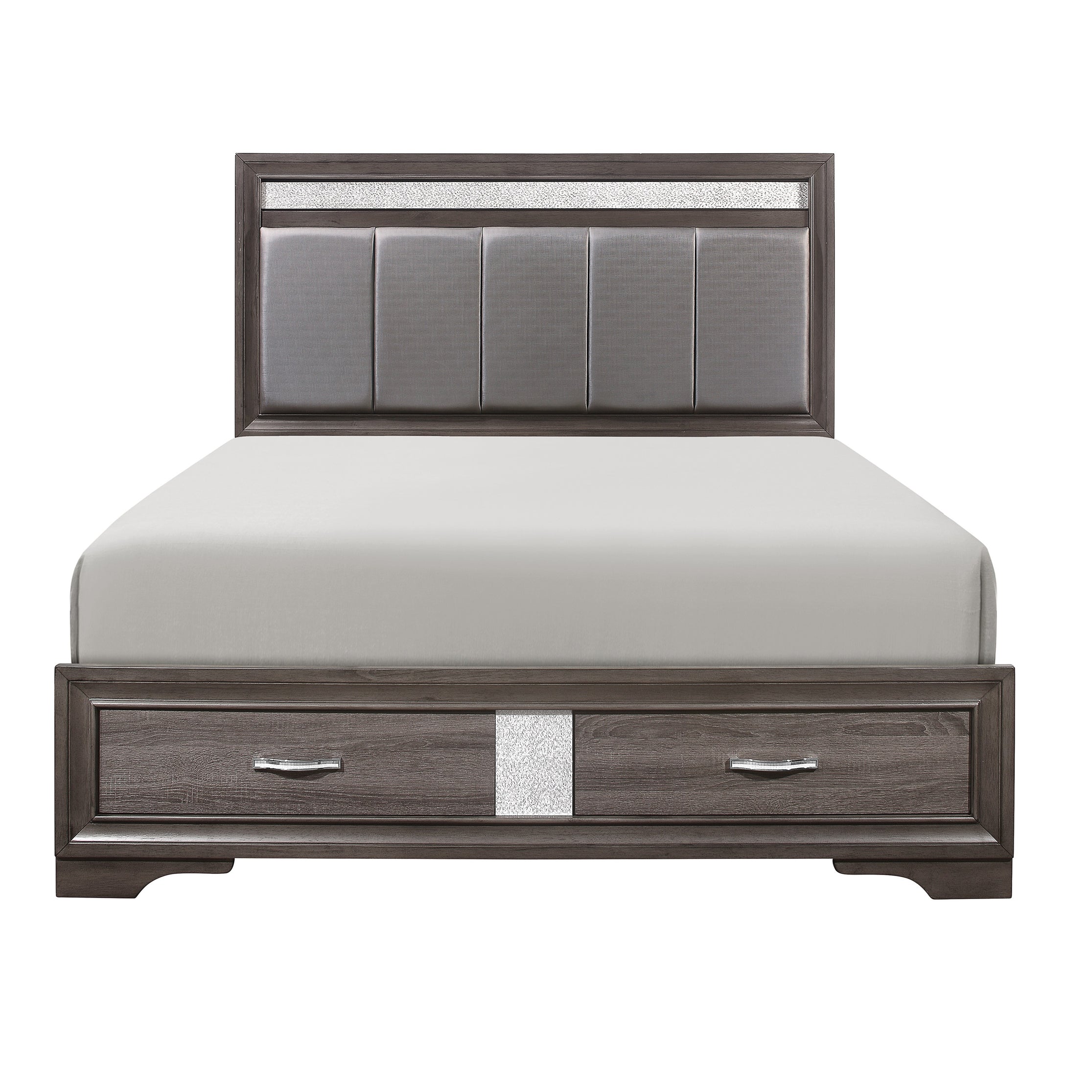 1505-1* Queen Platform Bed with Footboard