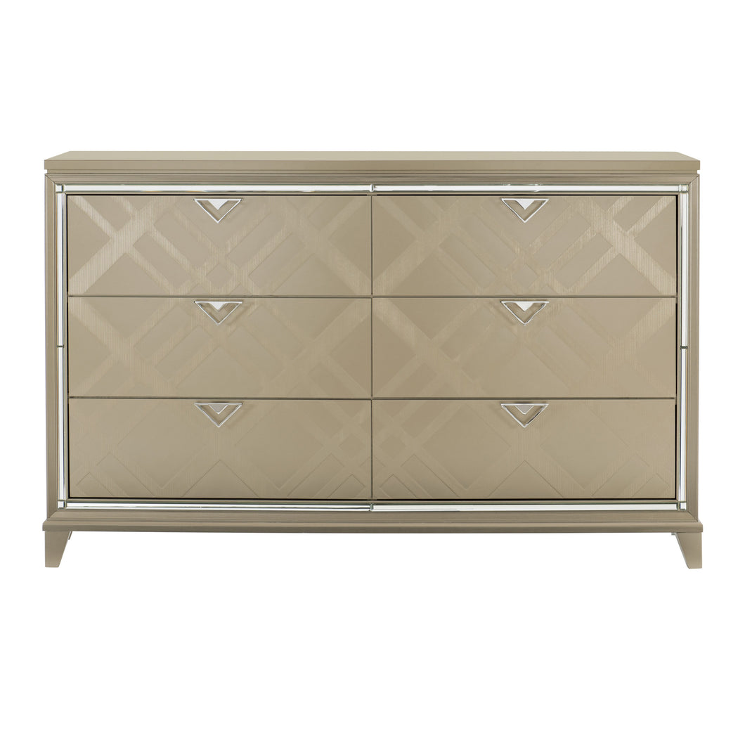 1522-5WF Dresser with Hidden Jewelry Drawers