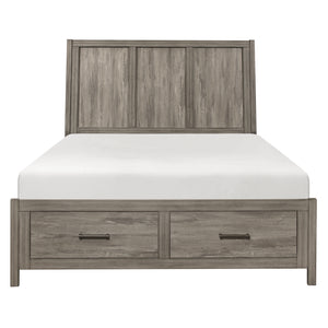 1526K-1EK* Eastern King Platform Bed with Footboard Storage