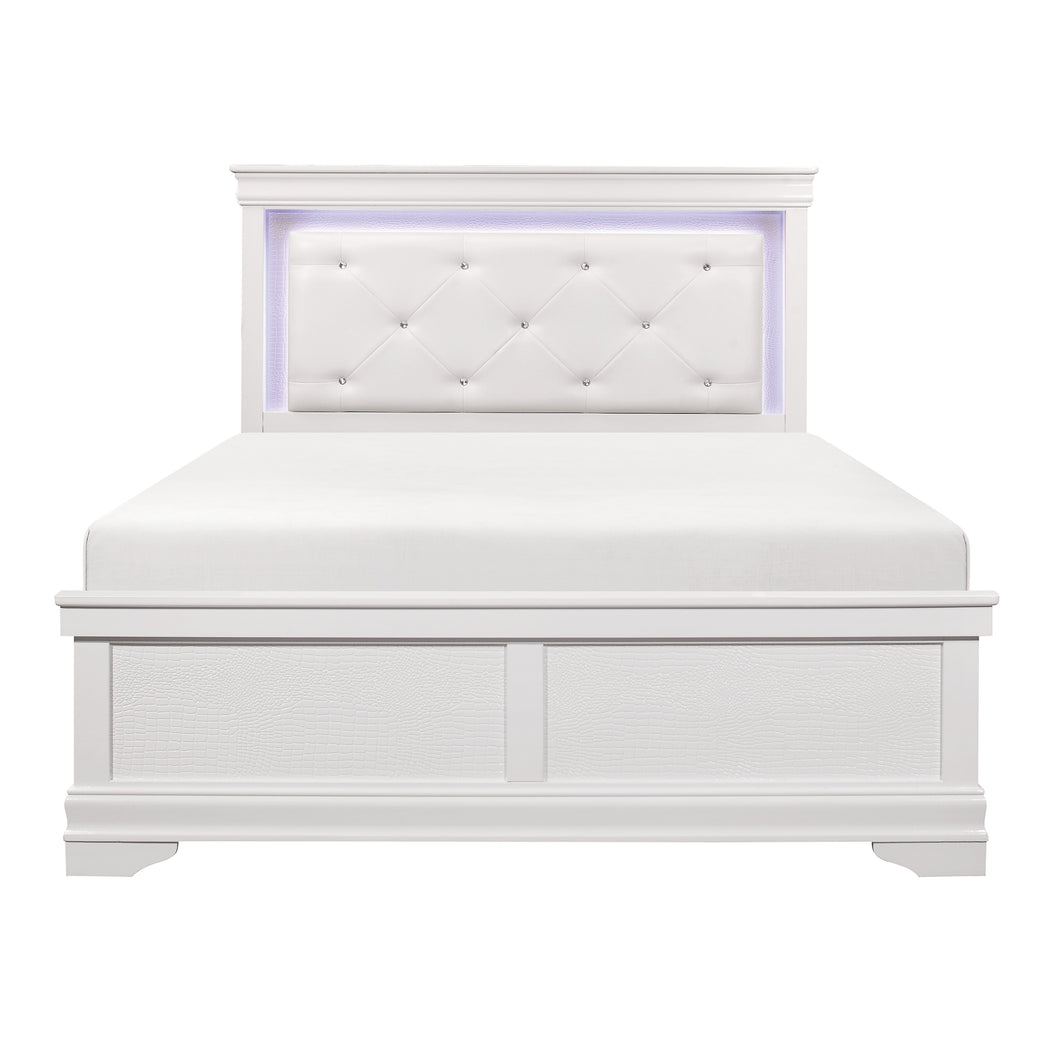 1556W-1* Queen Bed with LED Lighting