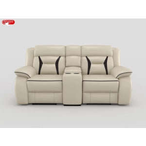 8229NBE-2PW Power Double Reclining Love Seat with Center Console