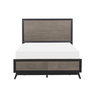 1711F-1* Full Platform Bed with Footboard Storage