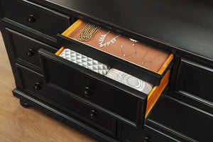 1714BK-5 Dresser, Hidden Drawer