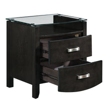 1737NGY-4 Night Stand, Glass Top