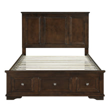1844FDC-1* Full Platform Bed with Footboard Storage