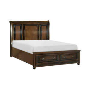 2159F-1* Full Sleigh Platform Bed with Footboard Storage